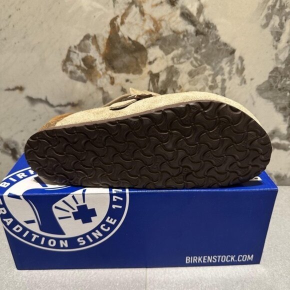 Birkenstock Boston taupe suede mule clogs - Picture 6 of 6